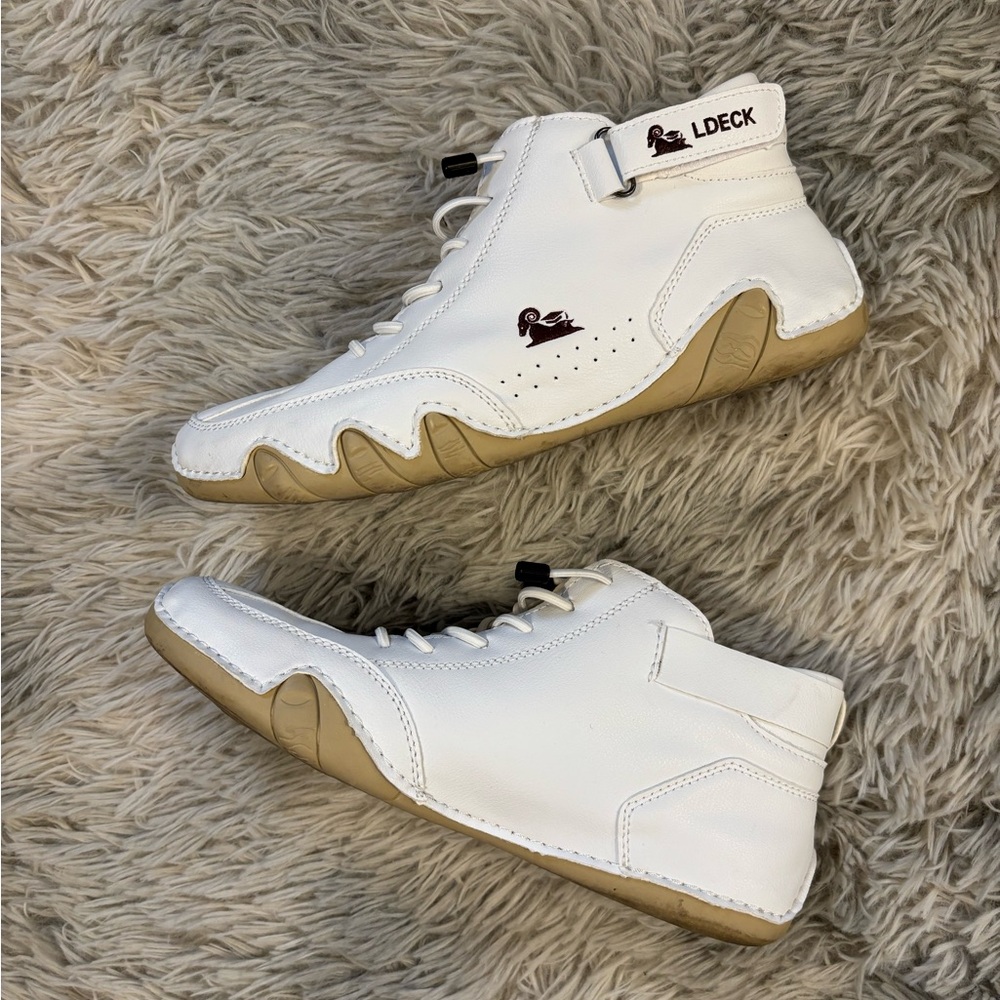 LDECK White High-Top Women's Sneakers